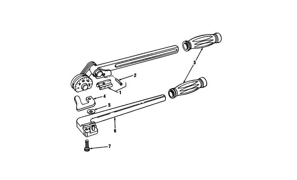 Fig-0 Diagram and Parts List for 408M  Ridgid Pipe Tools