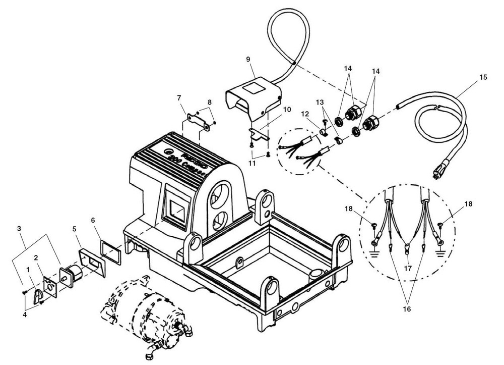 52 Rpm Electrical 120v 60hz Diagram and Parts List for 300 COMPACT KIT 67182 Ridgid Pipe Tools