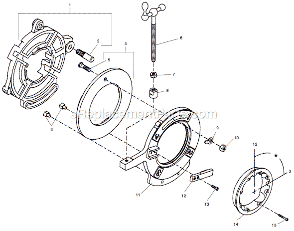 Page A Diagram and Parts List for 725  Ridgid Threading Die