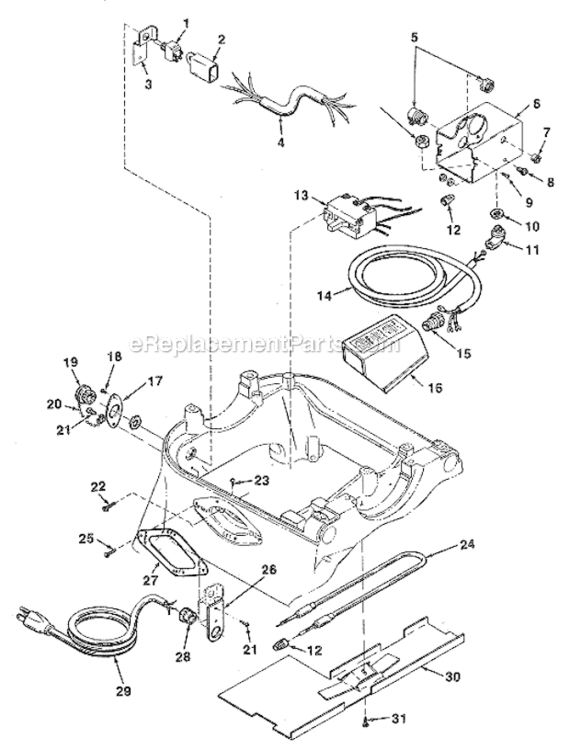 Electrical Components Diagram and Parts List for 802  Ridgid Pipe Tools
