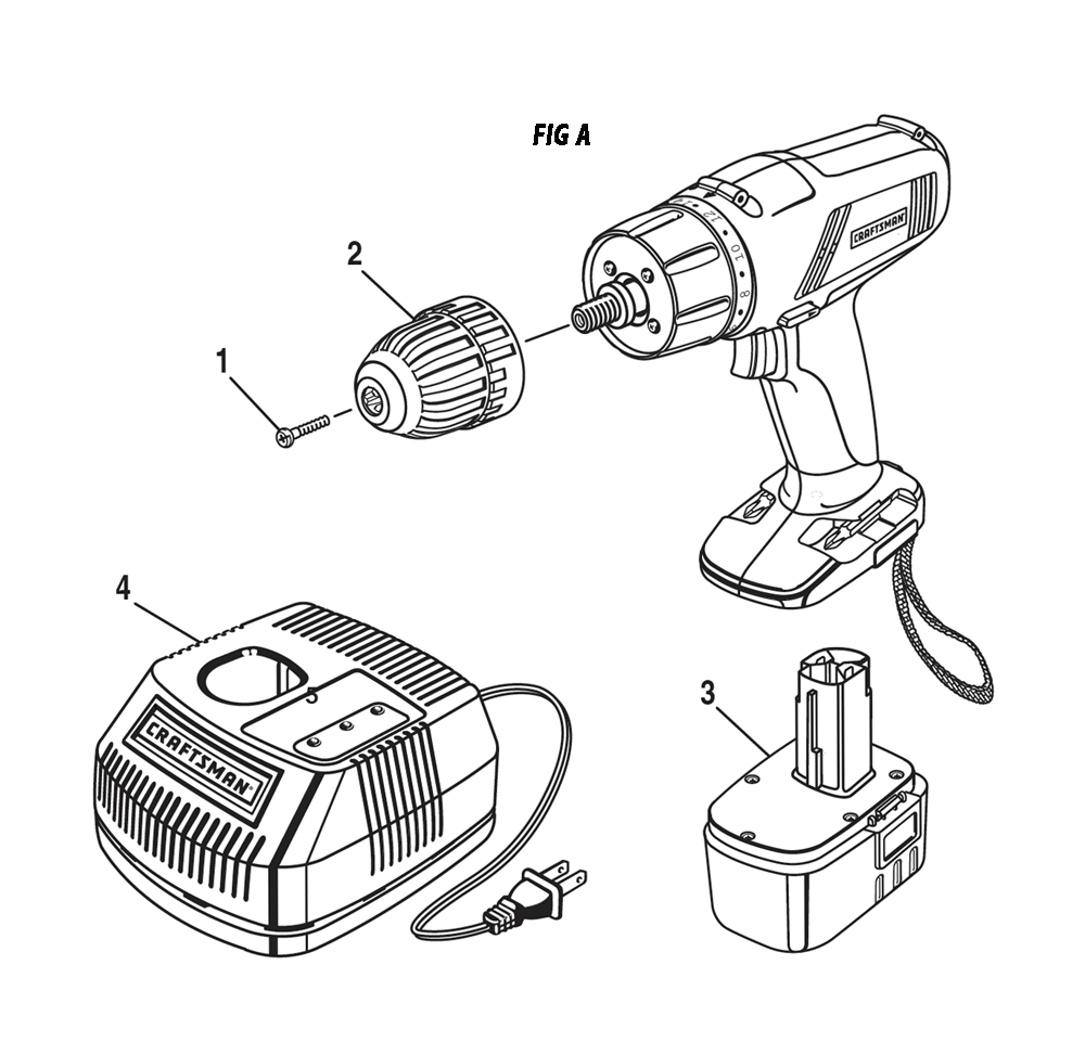 Fig-0 Diagram and Parts List for 973222760  Ridgid Cordless Drill