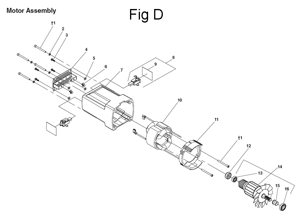 Fig-4 Diagram and Parts List for B-500  Ridgid Pipe Tools