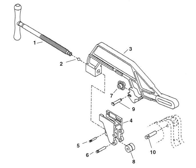 764 Pipe Cutter Diagram and Parts List for 29863  Ridgid Pipe Tools