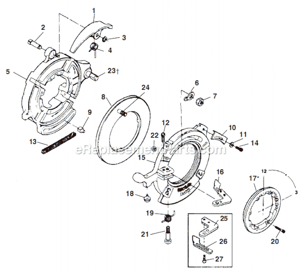 Page A Diagram and Parts List for 914  Ridgid Threading Die