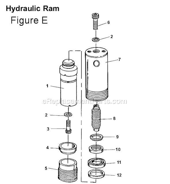 Page E Diagram and Parts List for 918-I  Ridgid Pipe Tools
