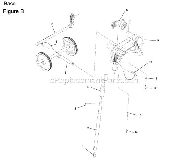Page B Diagram and Parts List for 920  Ridgid Pipe Tools
