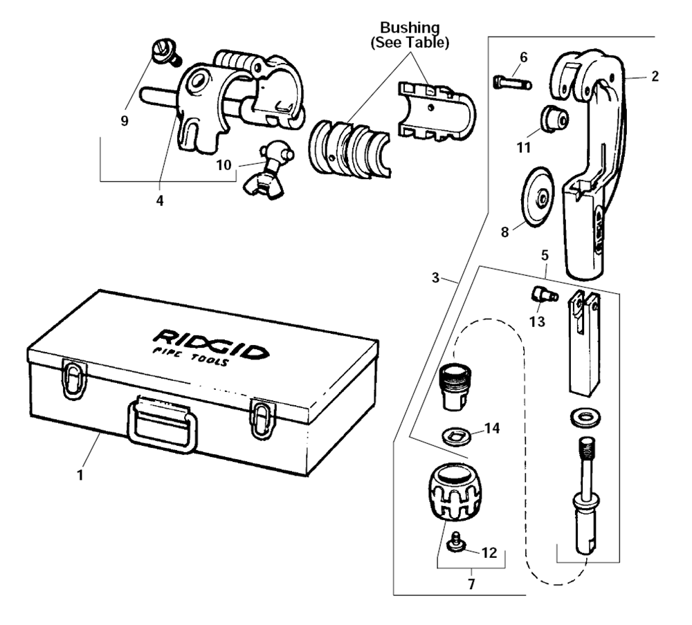 Fig-0 Diagram and Parts List for E-4695  Ridgid Circular Saw