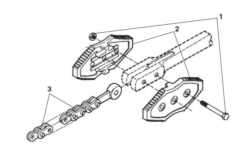 3237 Chain Tong Diagram and Parts List for 3237 92685 Ridgid Pipe Tools