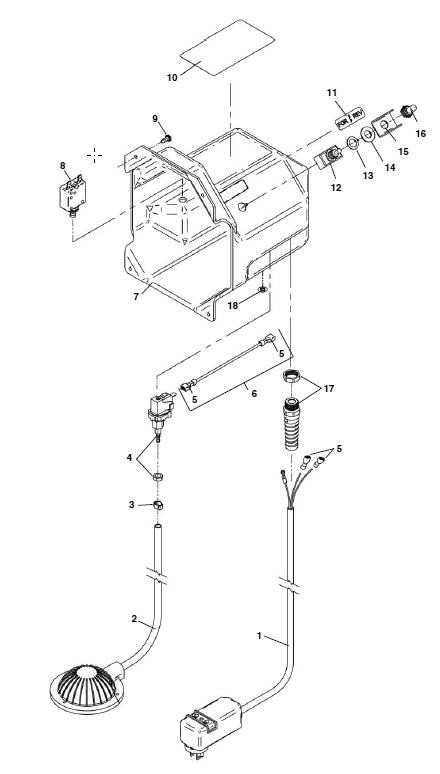 Electric Components Diagram and Parts List for K-40AF 71732 Ridgid Drain Cleaner