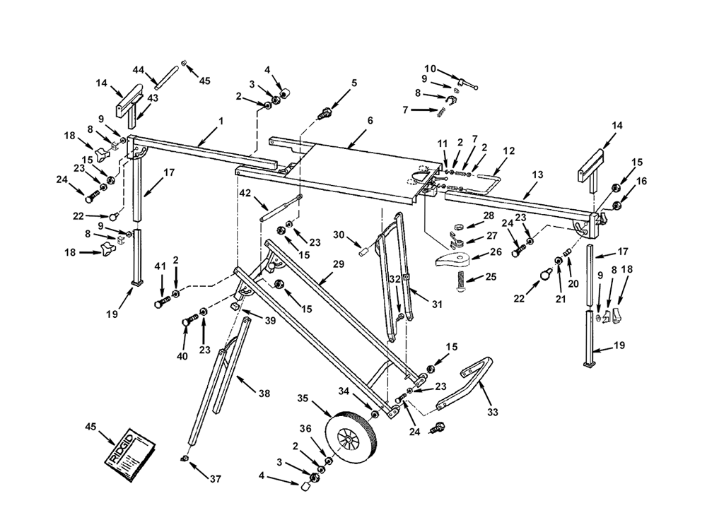 Fig-0 Diagram and Parts List for AC99400  Ridgid Miscellaneous
