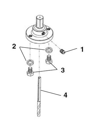 R-4 Arbor Assembly Diagram and Parts List for HC-450-J 57602 Ridgid Pipe Tools