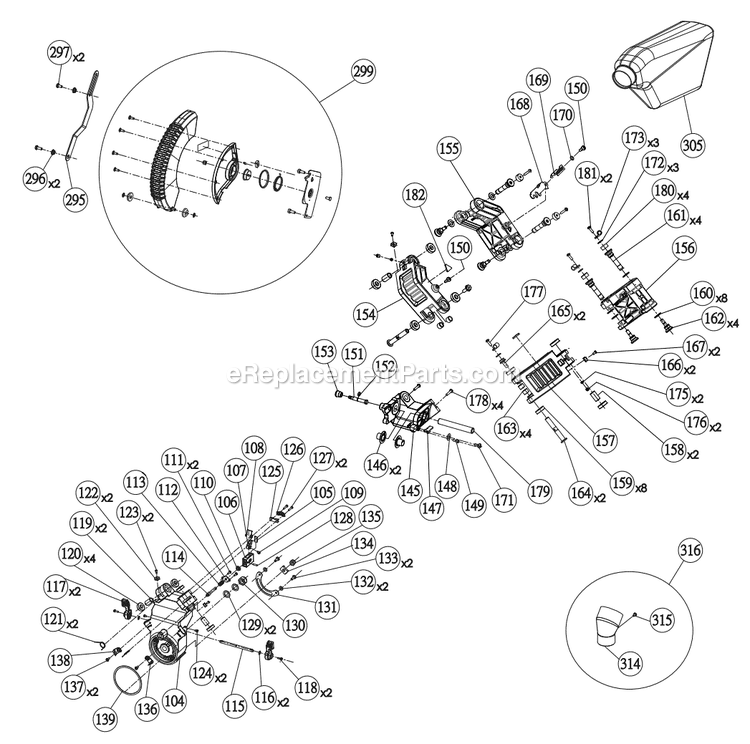 Page B Diagram and Parts List for R4251  Ridgid Miter Saw