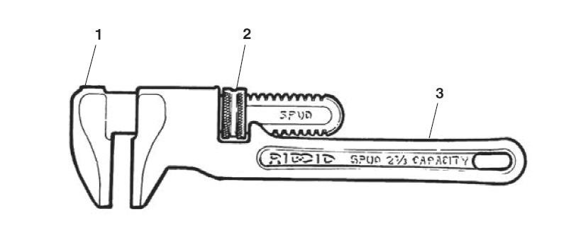 12-Inch Spud Wrench Diagram and Parts List for 31400  Ridgid Wrench
