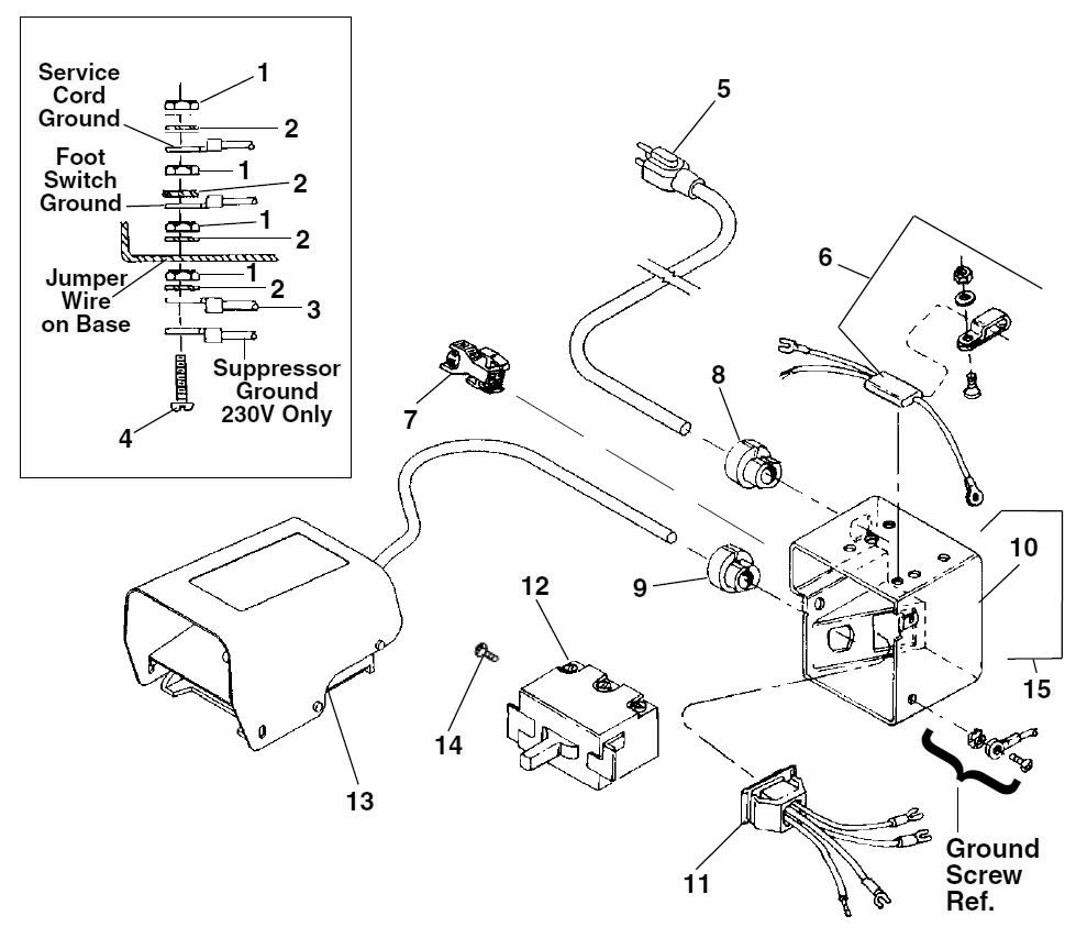 Electrical Components Diagram and Parts List for 300 COMPLETE 15682 Ridgid Pipe Tools