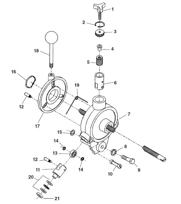 Autofeed® Assembly Diagram and Parts List for K-750 WITH C-24 47047 Ridgid Drain Cleaner