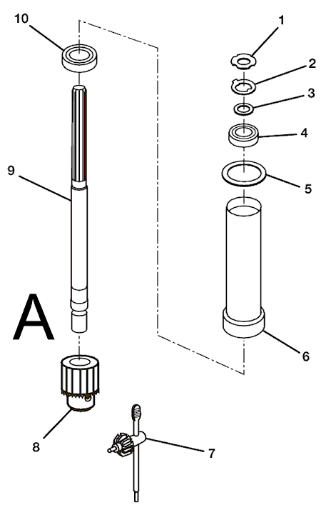 Page A Diagram and Parts List for DP15501  Ridgid Drill Press