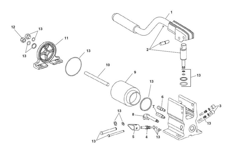 Hydraulic Pump, P392uoo1 Diagram and Parts List for 918-1 48297 Ridgid Pipe Tools