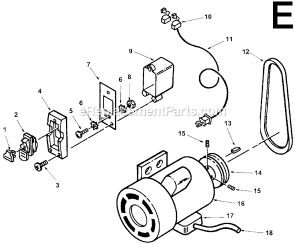 Page E Diagram and Parts List for JP06000  Ridgid Planer Jointer