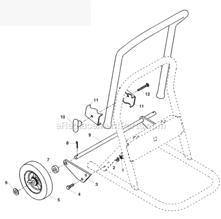 Page D Diagram and Parts List for K-375R  Ridgid Drain Cleaner