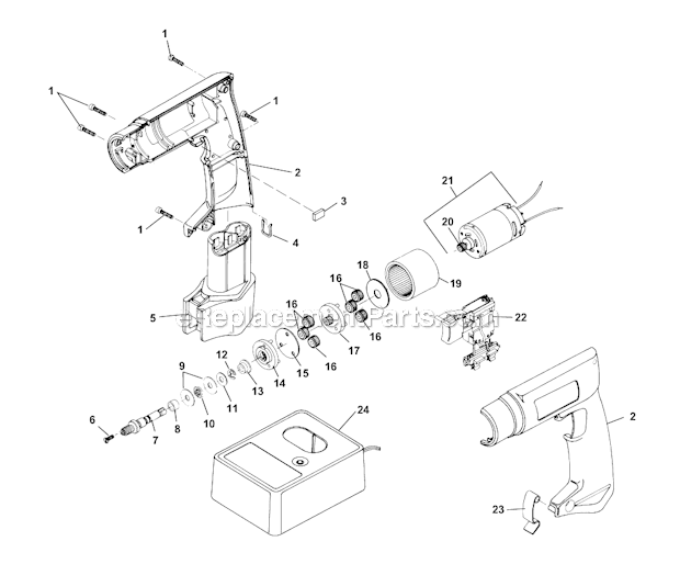 Page B Diagram and Parts List for K-38B  Ridgid Drain Cleaner