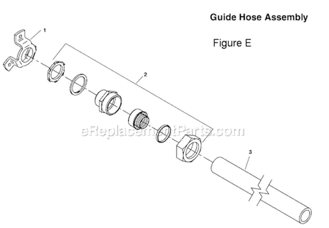 Page E Diagram and Parts List for K-400  Ridgid Drain Cleaner