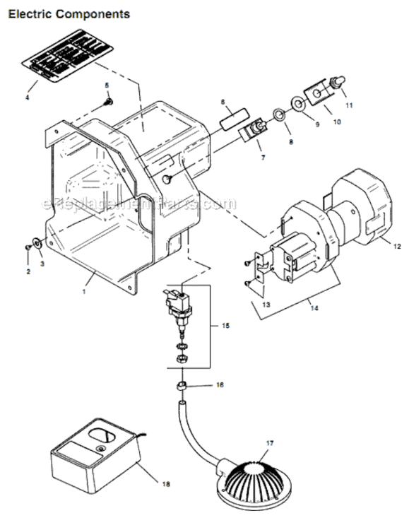 Page C Diagram and Parts List for K-40B  Ridgid Drain Cleaner
