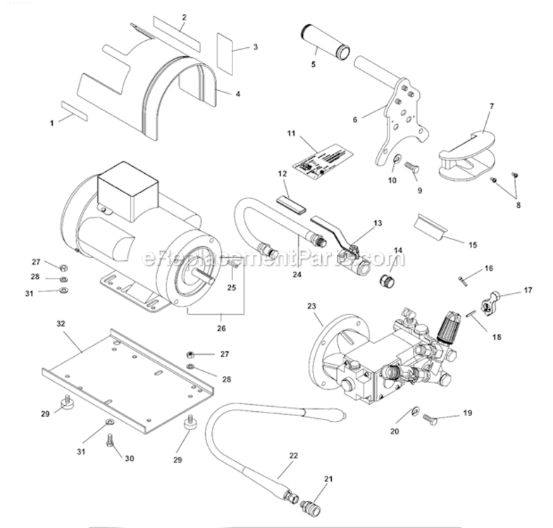 Page A Diagram and Parts List for KJ-1750  Ridgid Pressure Washer