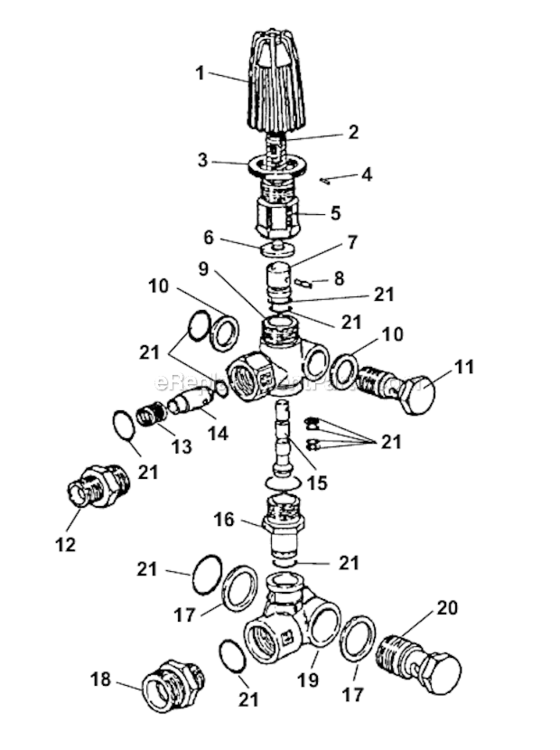 Page G Diagram and Parts List for KJ-1750  Ridgid Pressure Washer