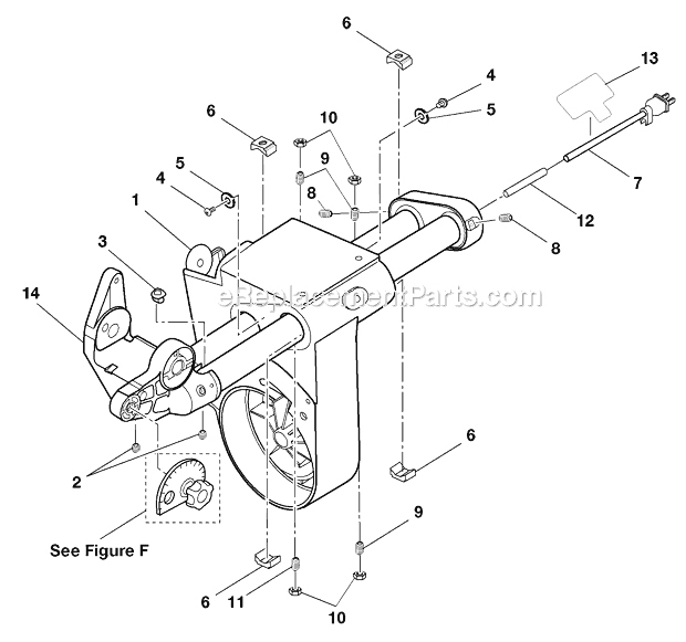 Page E Diagram and Parts List for MS1290LZ  Ridgid Miter Saw