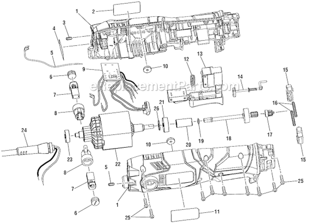Page A Diagram and Parts List for R2850  Ridgid Multi-Tool