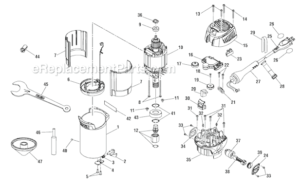 Page C Diagram and Parts List for R29302  Ridgid Router