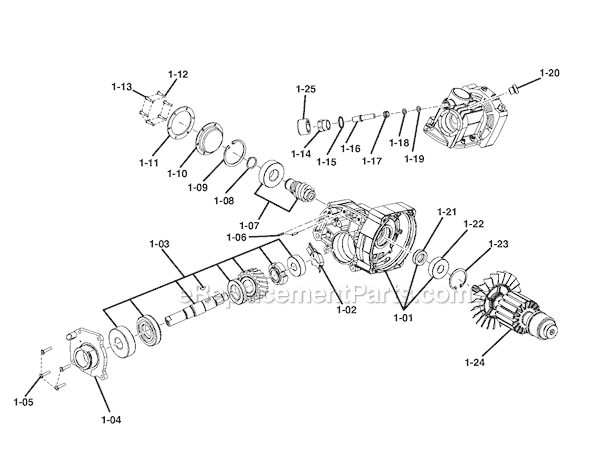 Page B Diagram and Parts List for R3210-1  Ridgid Circular Saw