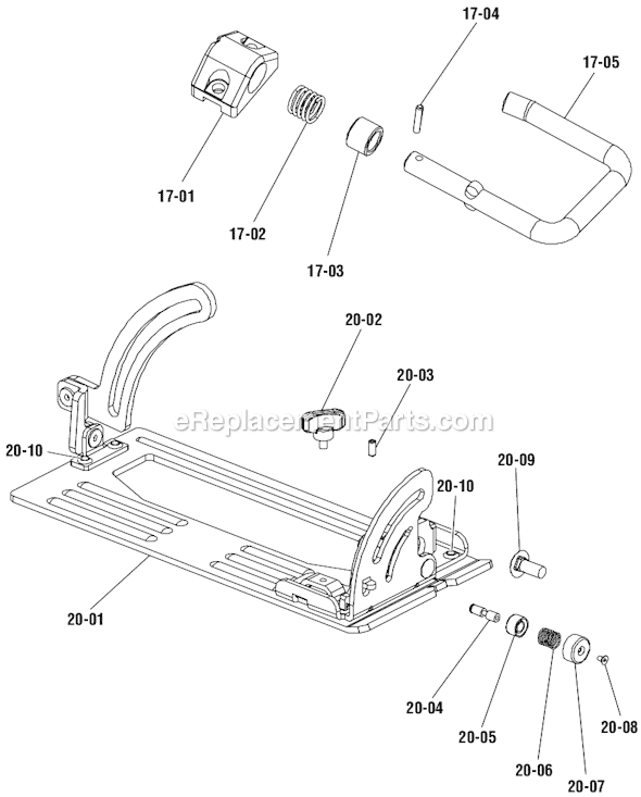 Page D Diagram and Parts List for R3210  Ridgid Circular Saw