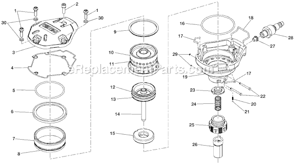Page A Diagram and Parts List for R350PNA  Ridgid Nailer