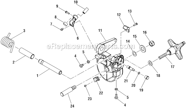 Page B Diagram and Parts List for R4110  Ridgid Miter Saw