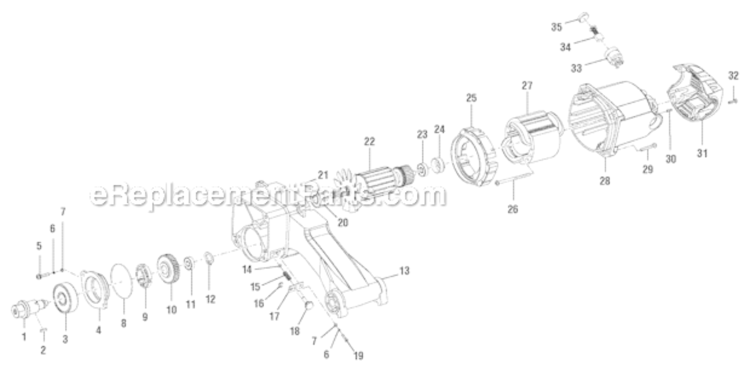 Page B Diagram and Parts List for R4142  Ridgid Chop Saw