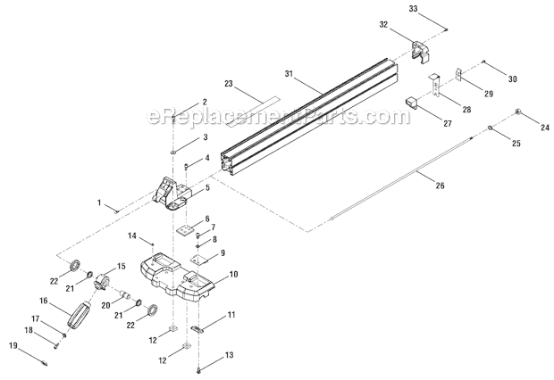 Page C Diagram and Parts List for R4512  Ridgid Table Saw