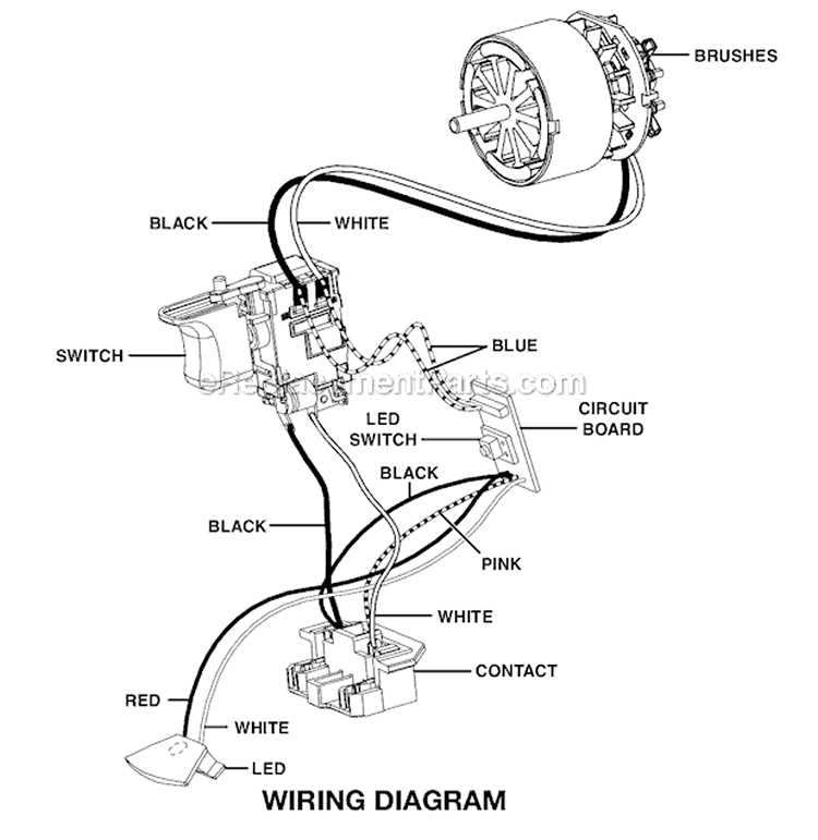 Page B Diagram and Parts List for R8611501  Ridgid Cordless Drill