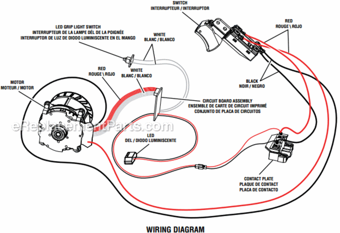 Page B Diagram and Parts List for R8653  Ridgid Circular Saw