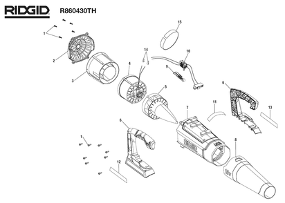Part Location Diagram of 019673003002 Ryobi End Cap