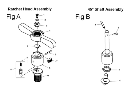 Fig-1 Diagram and Parts List for 445R  Ridgid Miscellaneous