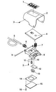 B-294 Footswitch Diagram and Parts List for 300 COMPLETE 15682 Ridgid Pipe Tools