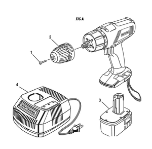 Fig-0 Diagram and Parts List for 973227030  Ridgid Cordless Drill