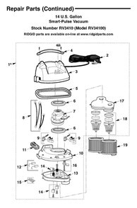 Part Location Diagram of 54603 Ridgid LID, UPPER