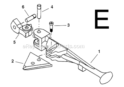 Part Location Diagram of 26607 Ridgid Pivot Block