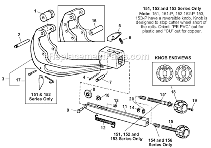 Part Location Diagram of 32042 Ridgid Slide