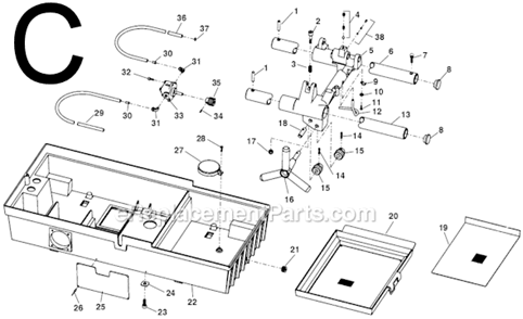 Part Location Diagram of 45365 Ridgid Flat Washer #10