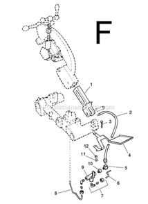 Part Location Diagram of 39845 Ridgid Coolant Nozzle