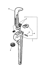 Fig-0 Diagram and Parts List for 814CP  Ridgid Wrench