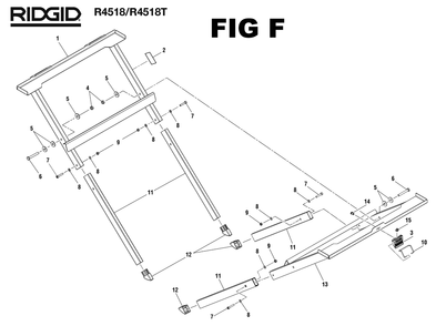 Part Location Diagram of 089037016024 Ryobi LOCK NUT (M8)